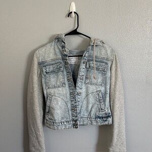 Celebrity Pink Denim and Gray Jacket